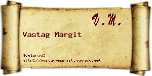 Vastag Margit névjegykártya